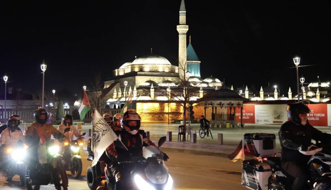 Konya'da sokaklarda aynı öfke! Yüzlerce araçlık konvoy bunun için tek yürek oldu 13